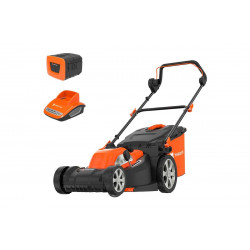 Аккумуляторная несамоходная газонокосилка YARD FOX 40V SET EL 4045 B